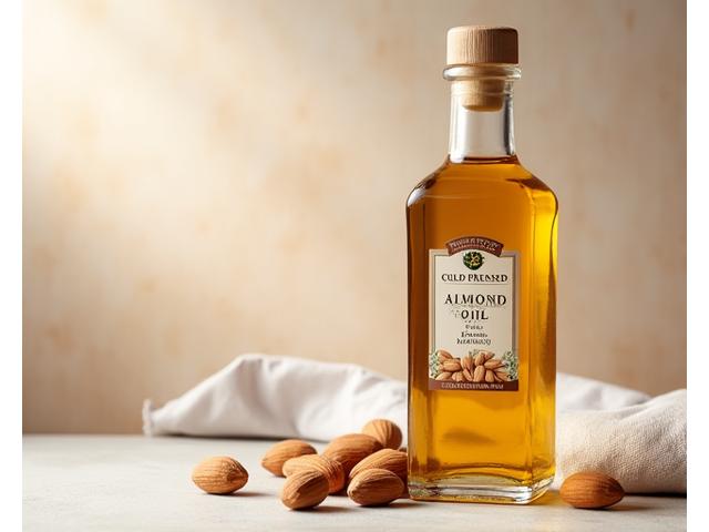 Bouteille d'huile d'amande vierge à froid